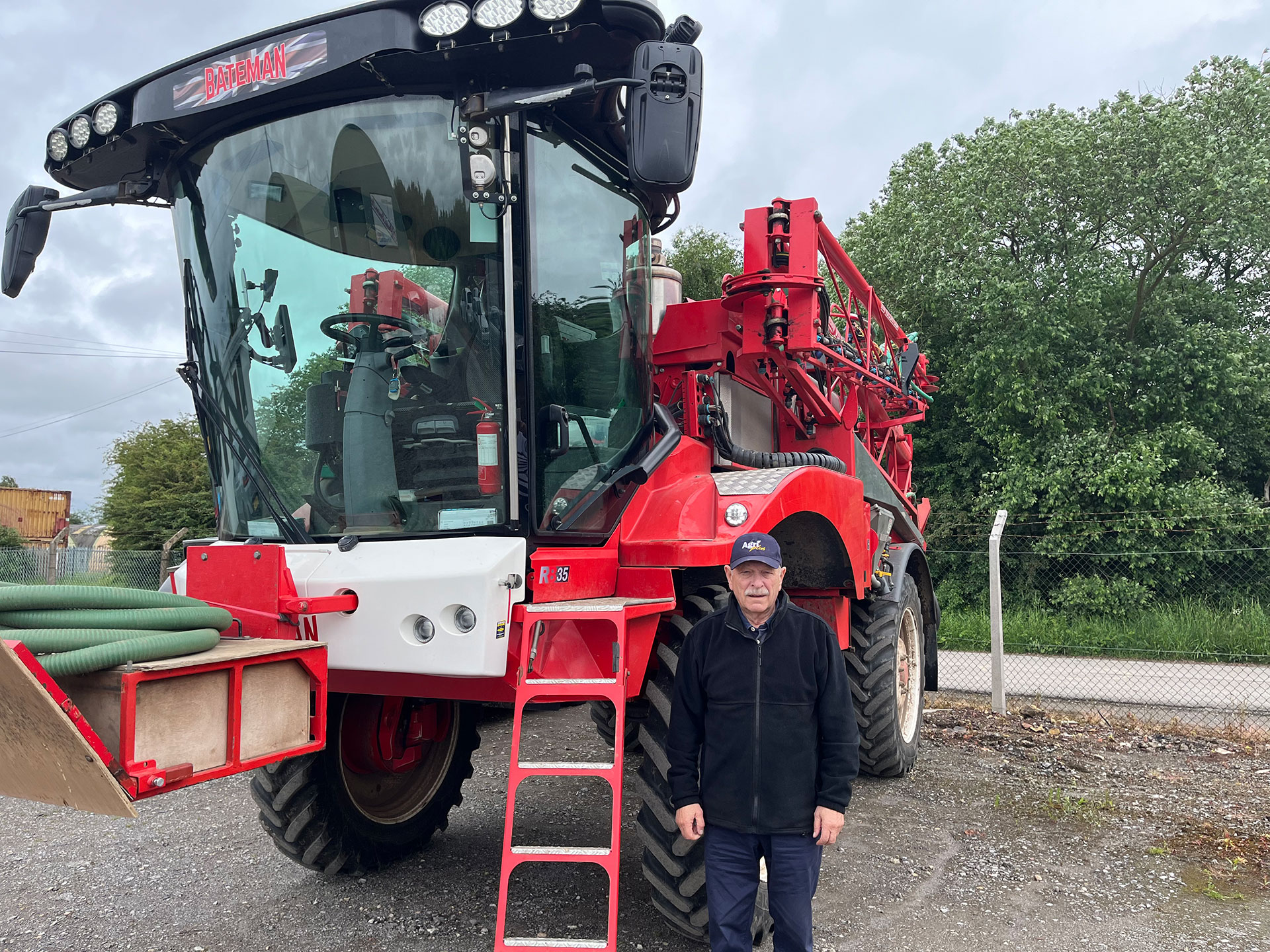 chris shepherd of cs arable services with his rb35