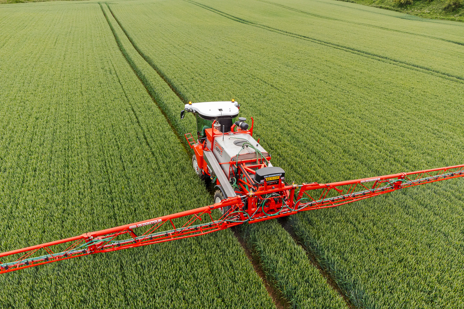 Rear view of Stuart's RB35 crop sprayer