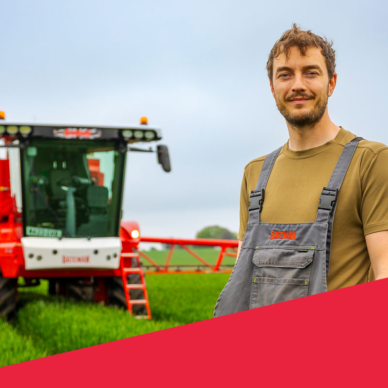 lawrence sykes with his rb55 crop sprayer