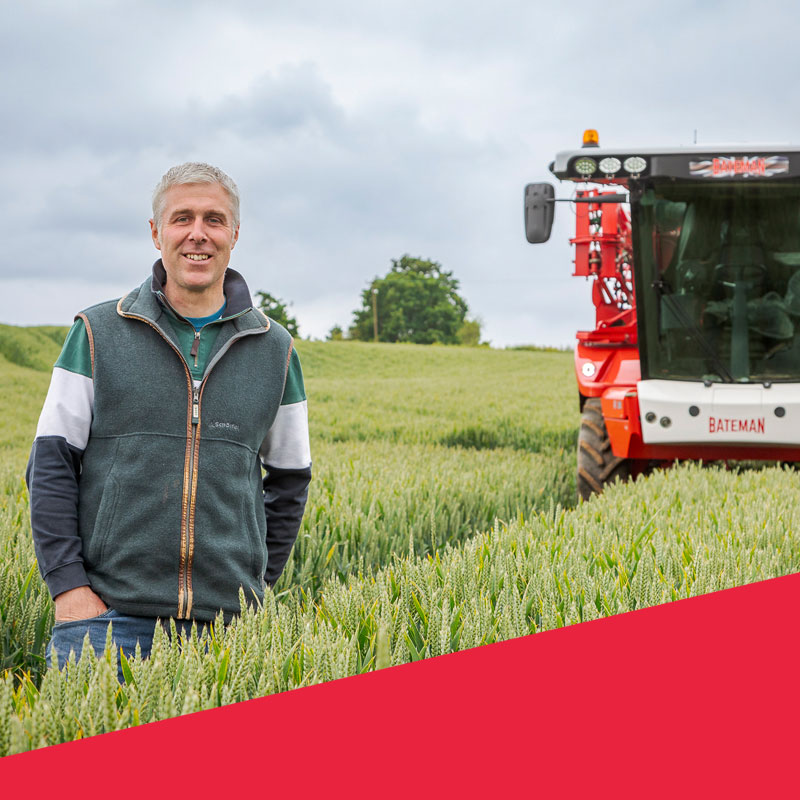 stuart whitehouse with his rb35 crop sprayer